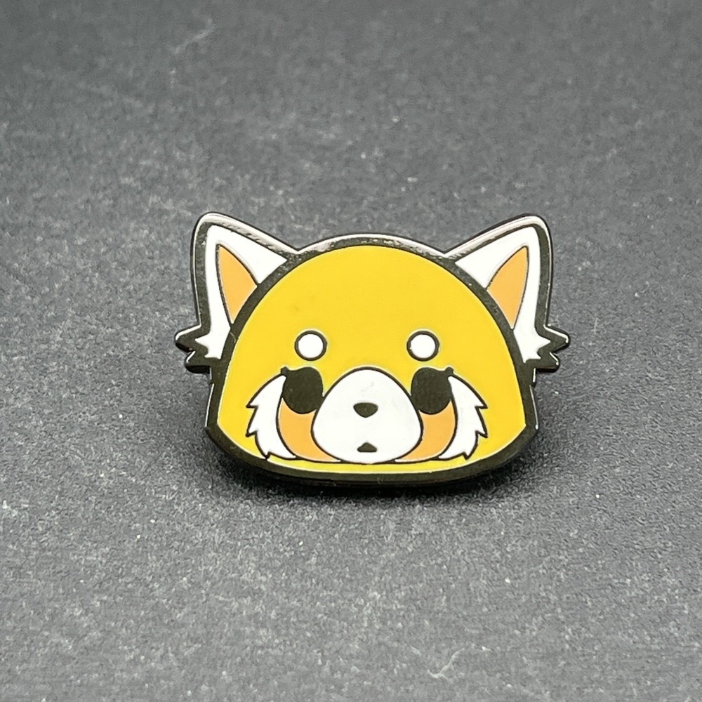 Sanrio Aggretsuko Worried Face Lapel Hat Pin